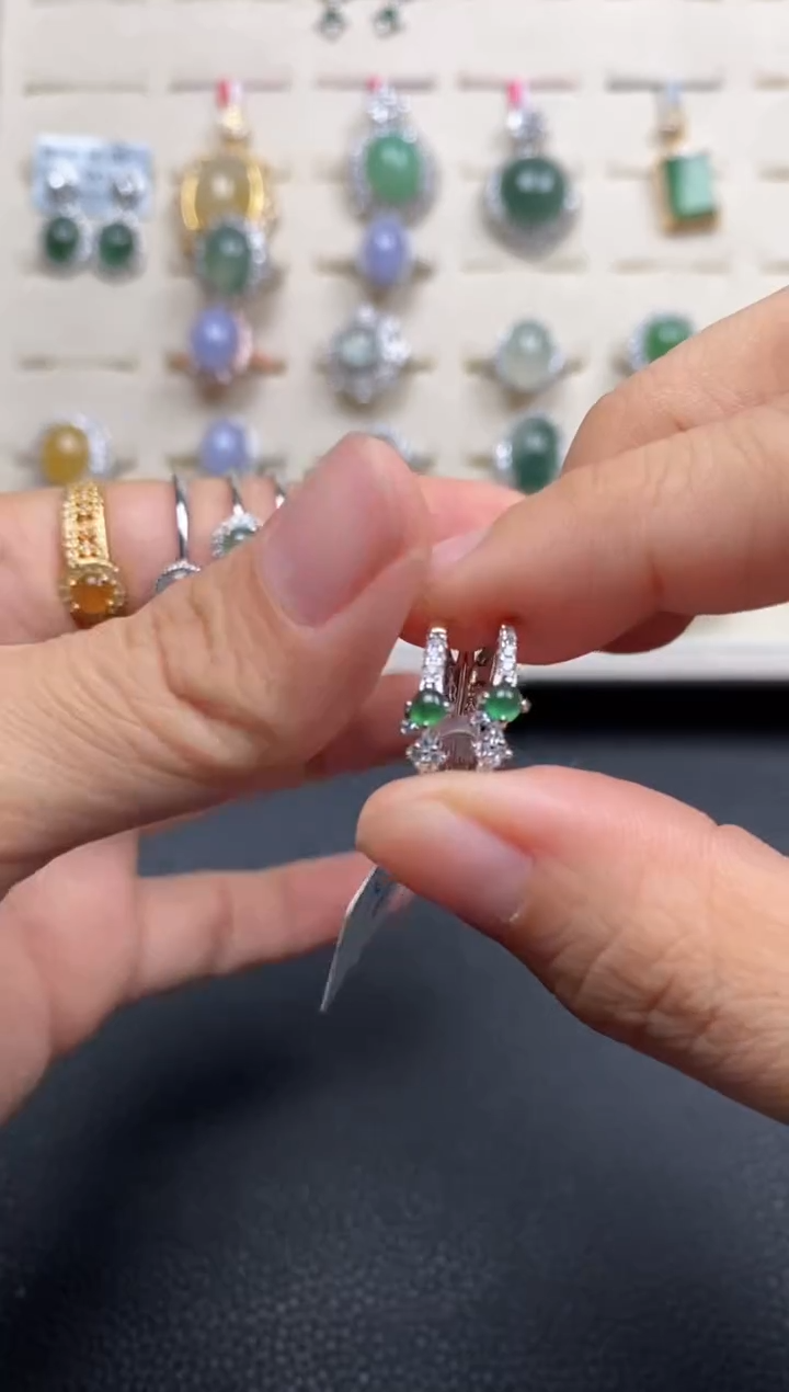 【闪购商品】翡翠戒指银S925镶嵌11111