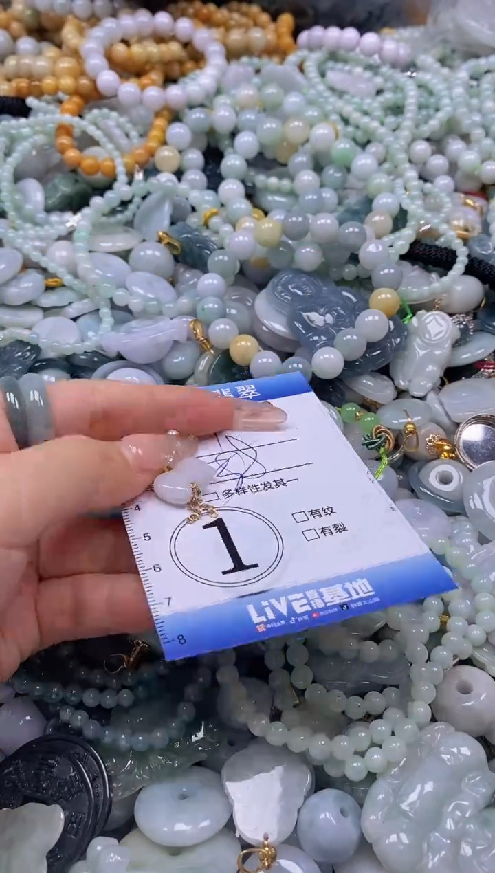 翡翠未镶嵌颈饰闪购0271076多样性发其一