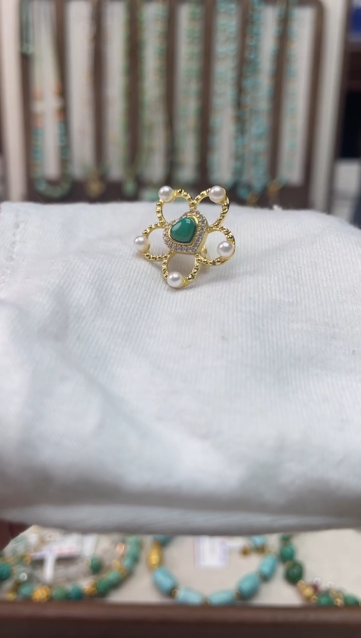 【闪购商品】合金绿松石珠宝奇石32