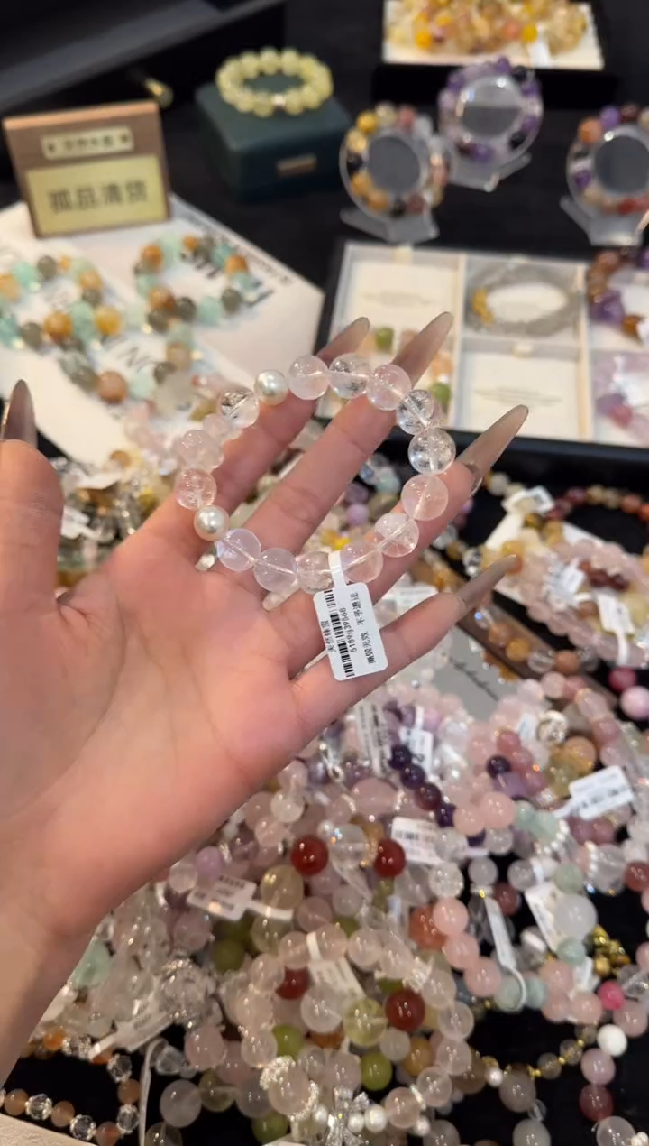 合金手链水晶白阿赛x2210