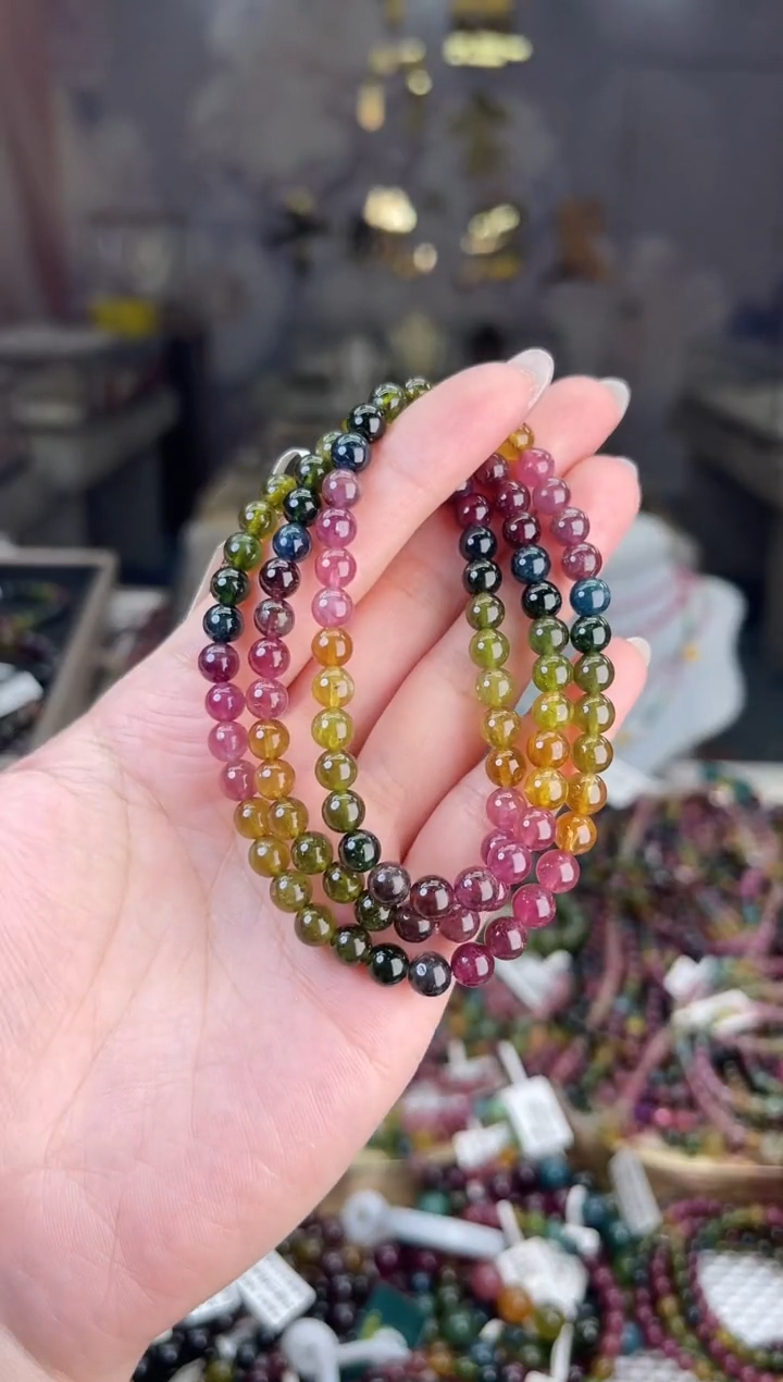 【闪购商品】碧玺/未镶嵌5mm+碧玺多圈多样性发货