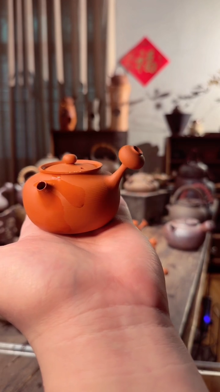 【闪购商品】壶120Cc无窝潮州鸡蛋黄纯手拉泡茶壶