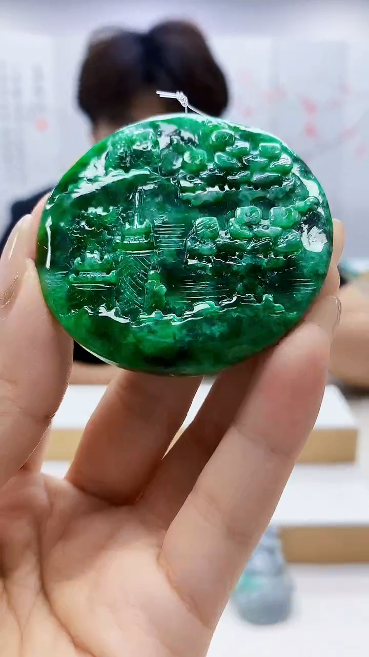 未镶嵌定制翡翠5145ty-毛货挂件10