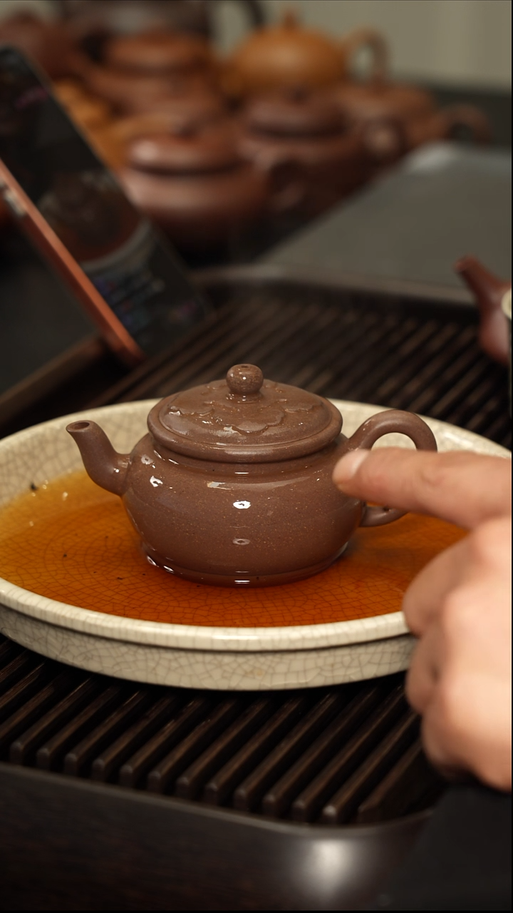 茶壶紫砂蜀南精工半手系列【明清老段隐炉壶140cc】