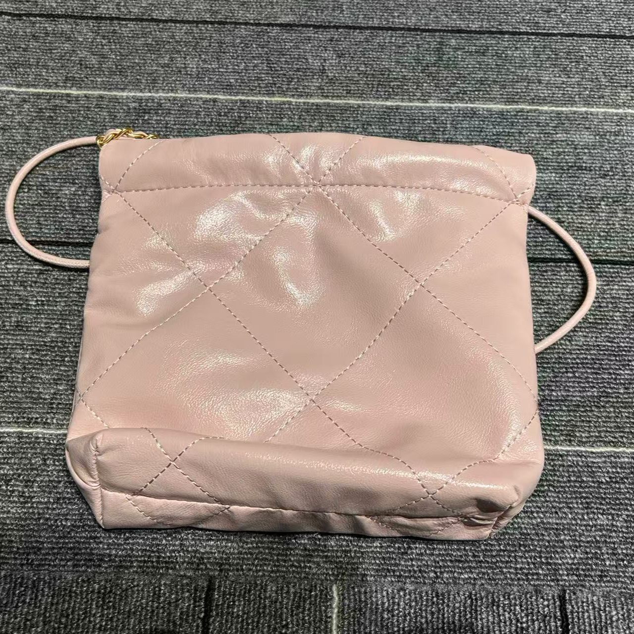 COCO DICV2025新款高端定制时尚女包 迷你小辣袋 黑白粉杏色17cm