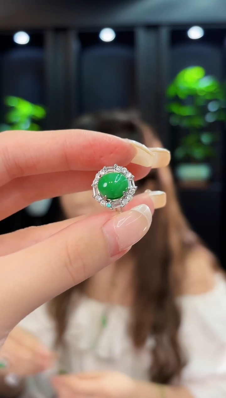 翡翠戒指未镶嵌 缅料A货/支持复检/一件