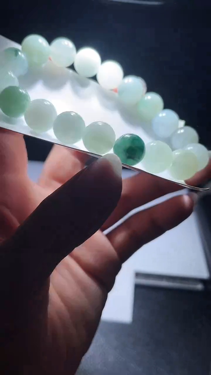 【闪购商品】定制翡翠未镶嵌天然翡翠A货手串