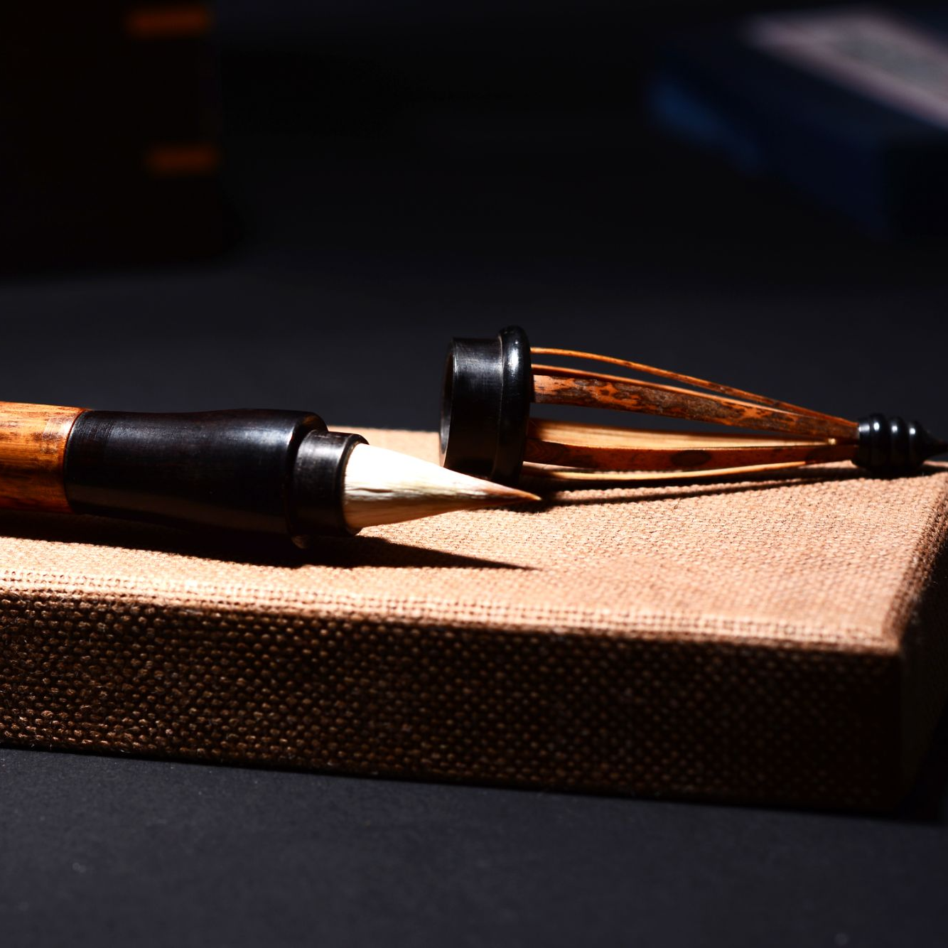 三眼花了毛笔 缠纸笔出锋2.5cm小楷