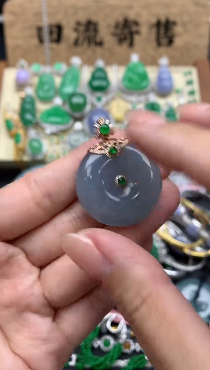 【闪购商品】翡翠颈饰18K金镶嵌522-中国好珍宝