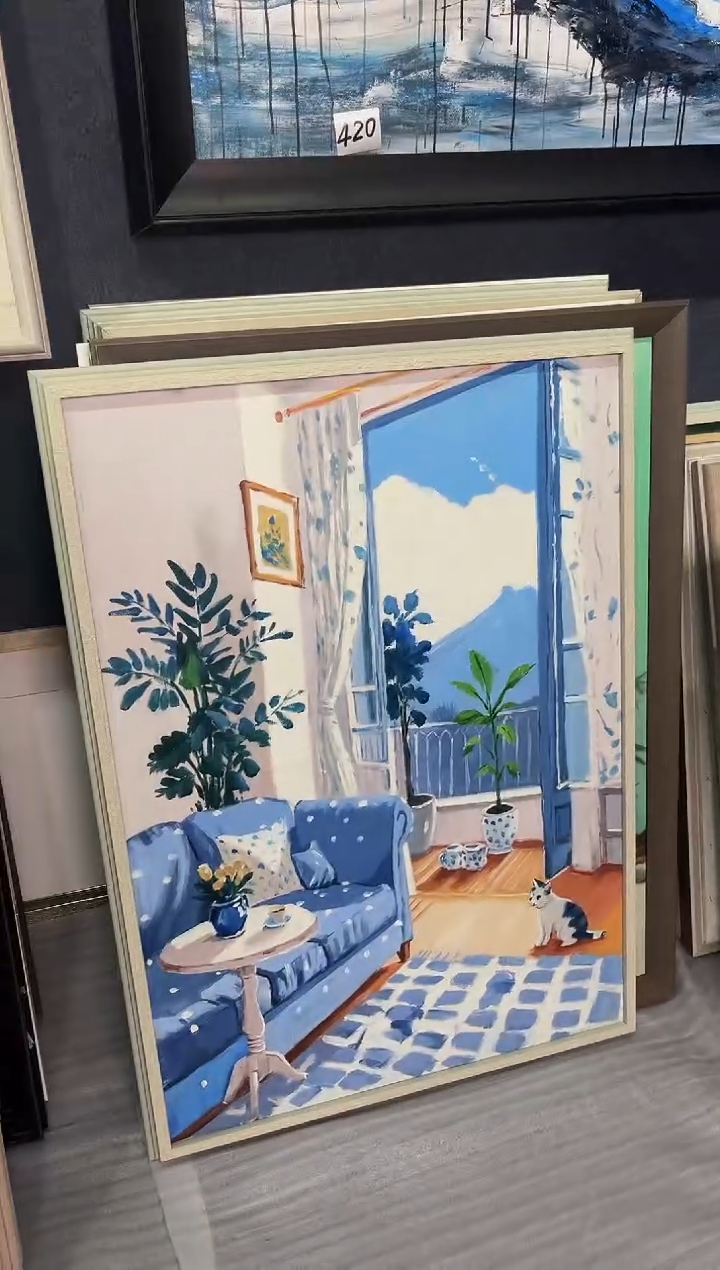 【闪购商品】油画113号 70*100猫-手绘油画