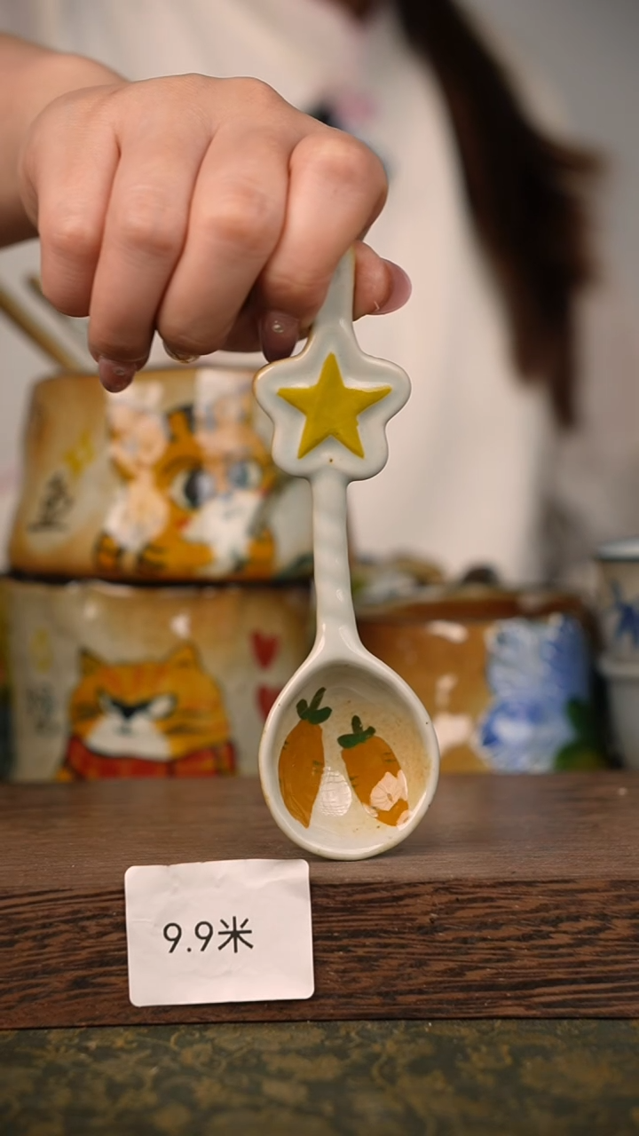 摆件泥垚手作 景德镇手工手绘器物