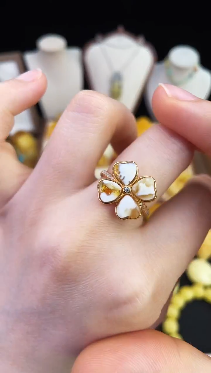 琥珀未镶嵌珠宝奇石柒月