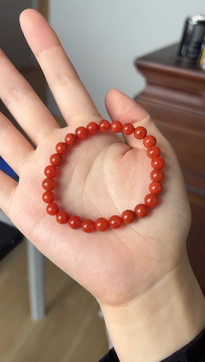 【闪购商品】南红玛瑙手串未镶嵌单圈