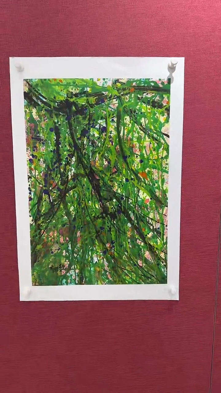 国画国画赵燮绘画2.7pc抽象藤萝