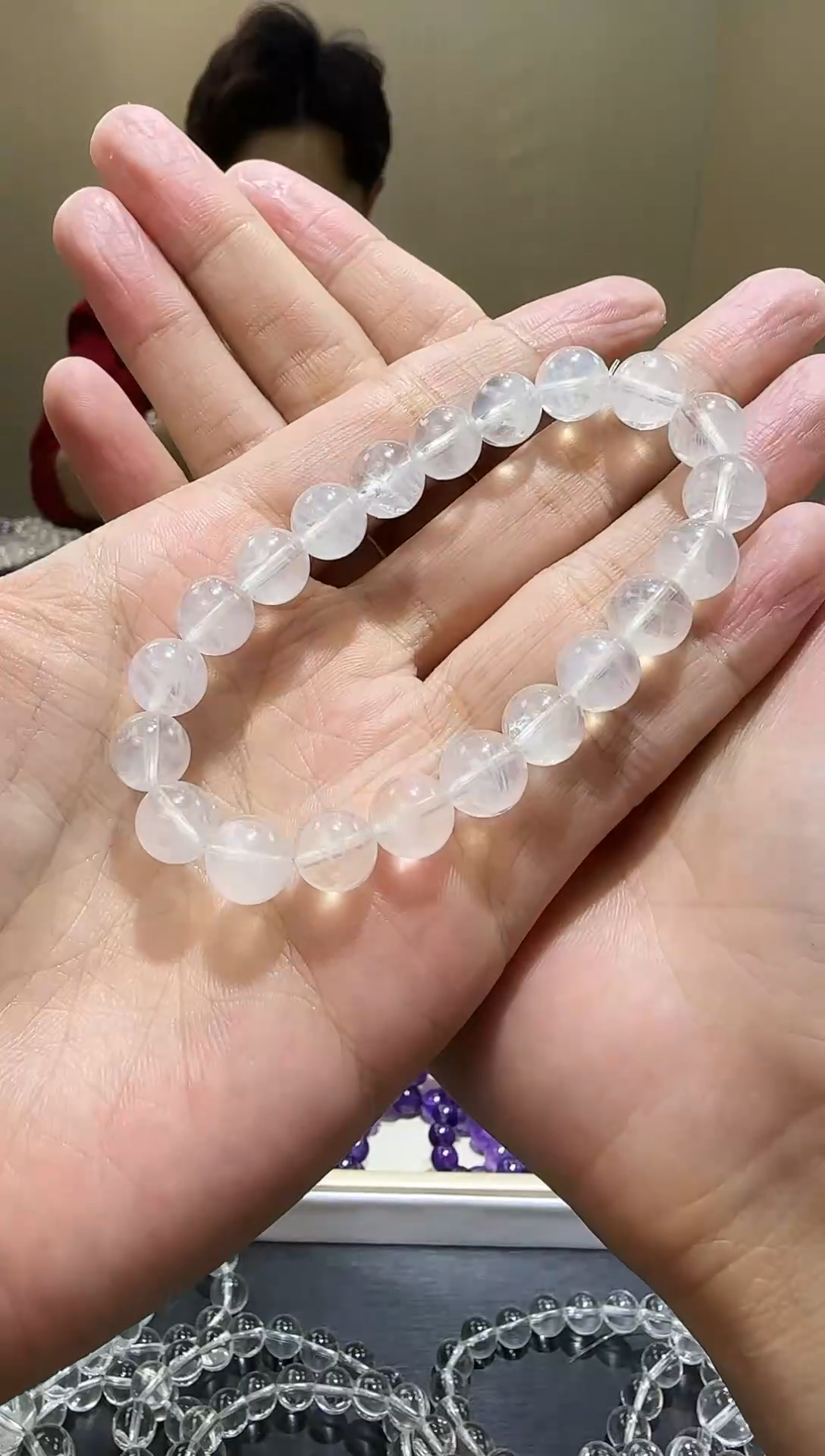 【闪购商品】水晶手链未镶嵌天使羽毛蓝针9