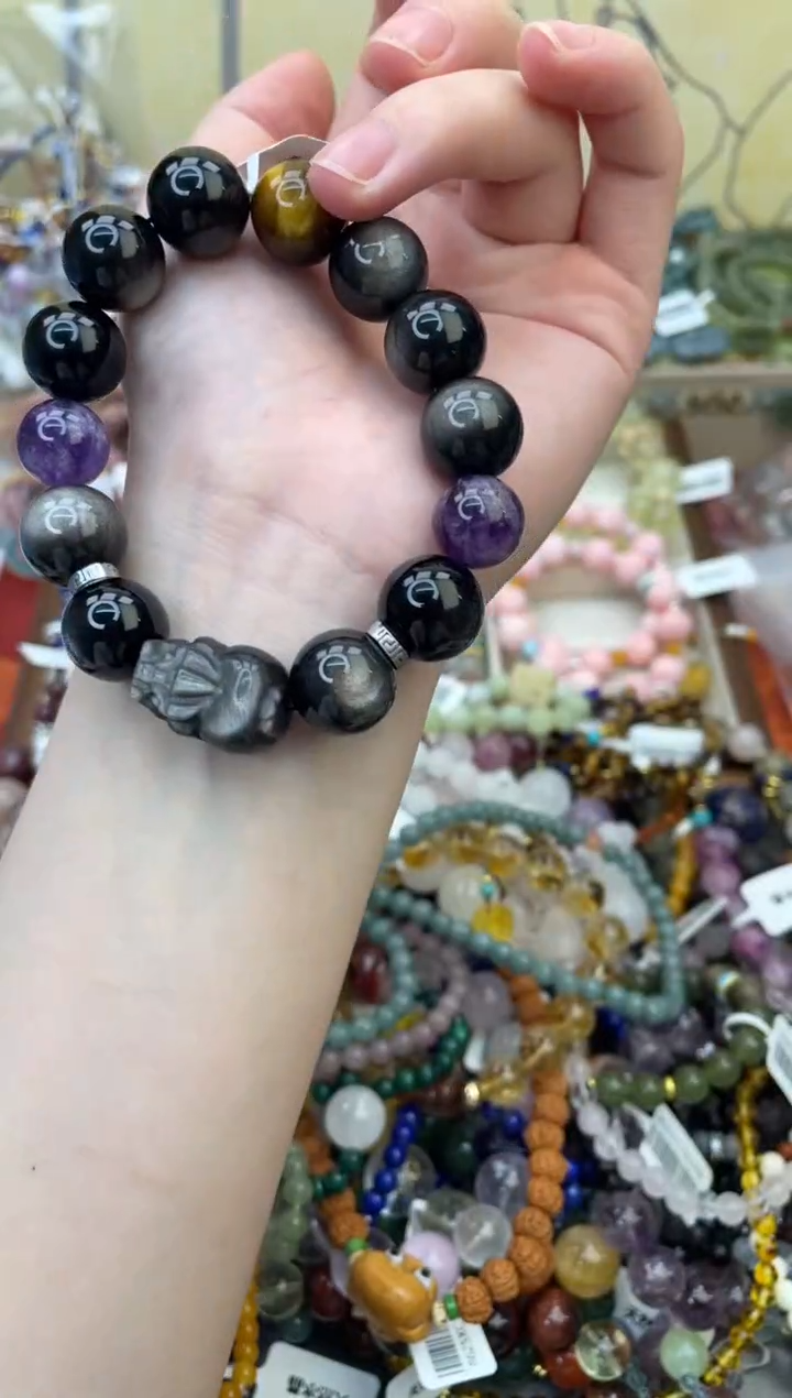 未镶嵌黑曜岩手饰278