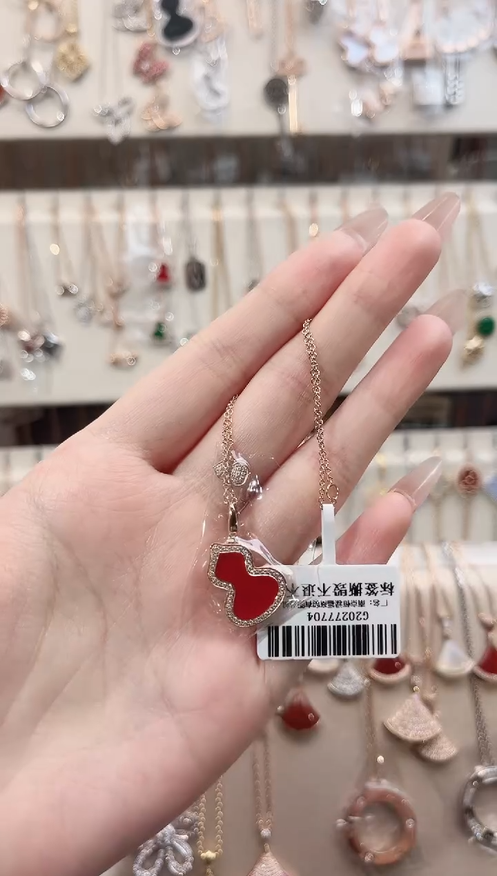 【闪购商品】钻石颈饰18K金镶嵌18K金镶嵌钻石 K玫