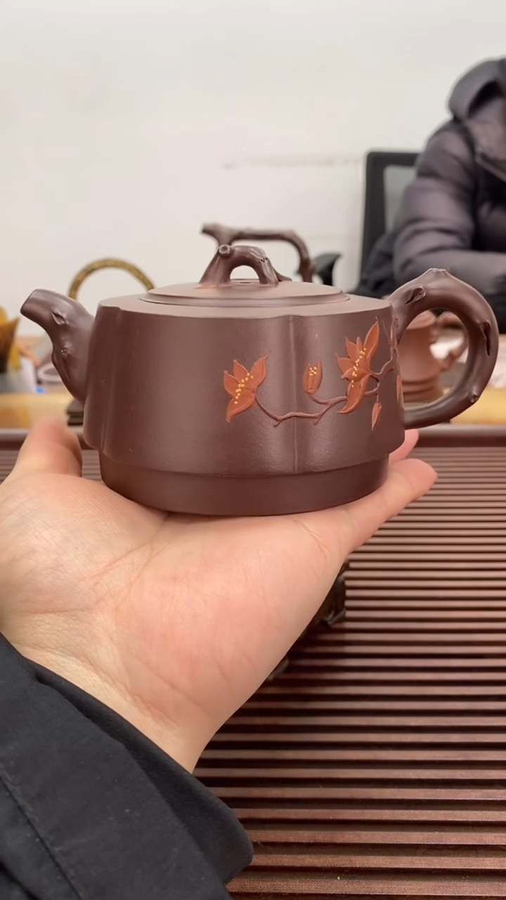 茶壶紫砂福利240毫升玉兰壶