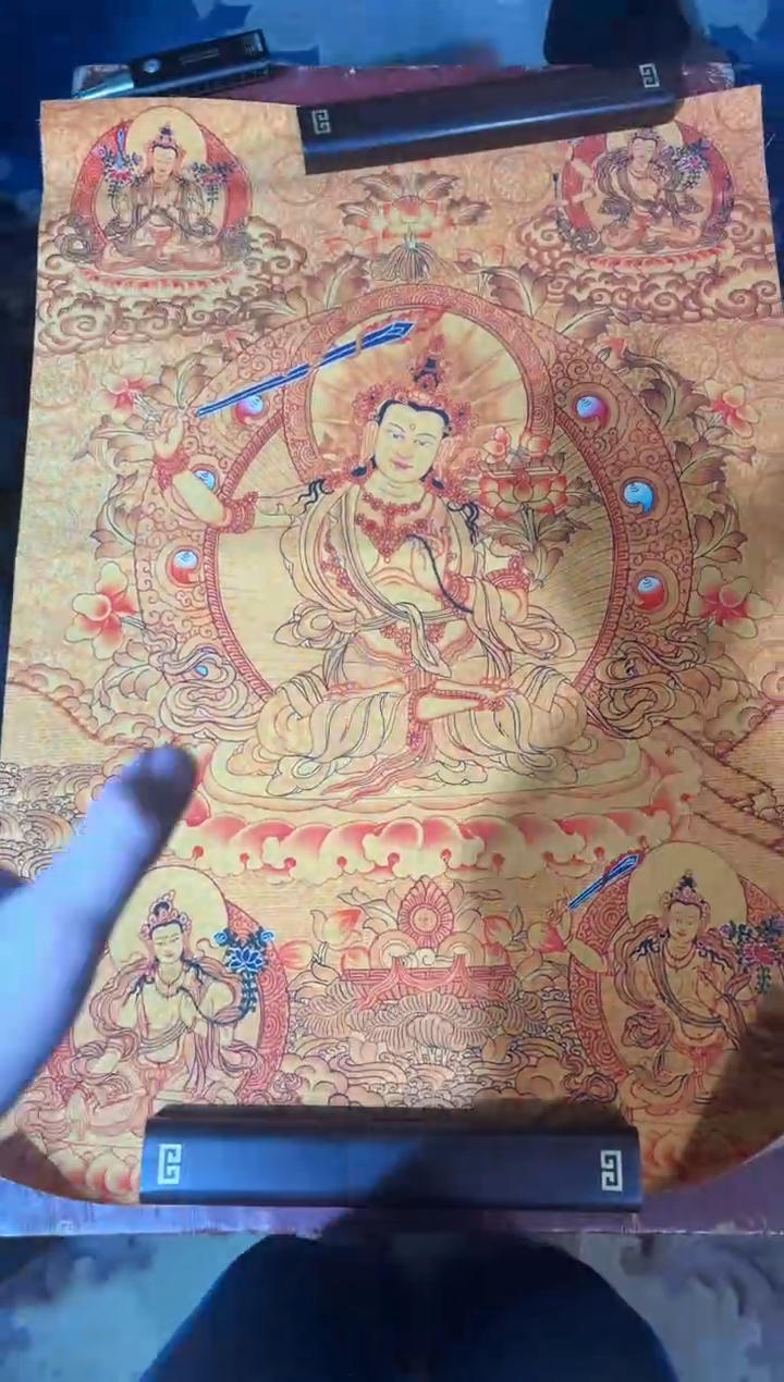 卷轴画龙妹唐卡直播tk16