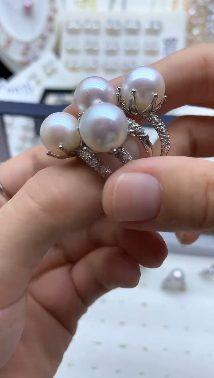 戒指合金淡水珍珠多样性发其一