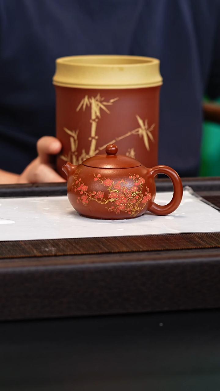 茶壶紫砂宜兴紫砂壶djb2516+花盆