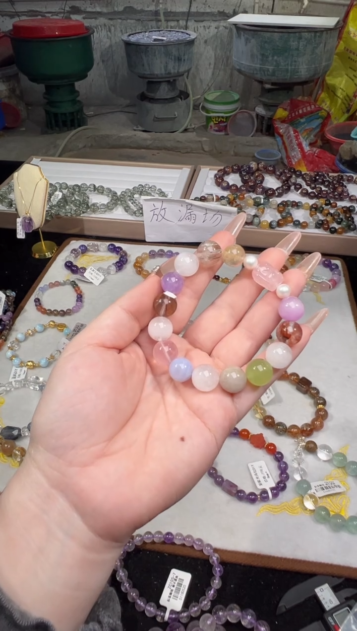 未镶嵌手串水晶水晶多宝DIY多样性发其一