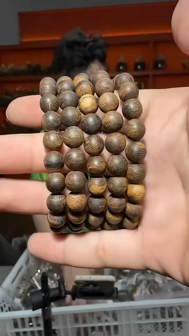 沉香手串116号沉水单圈9g0.9多样性发一