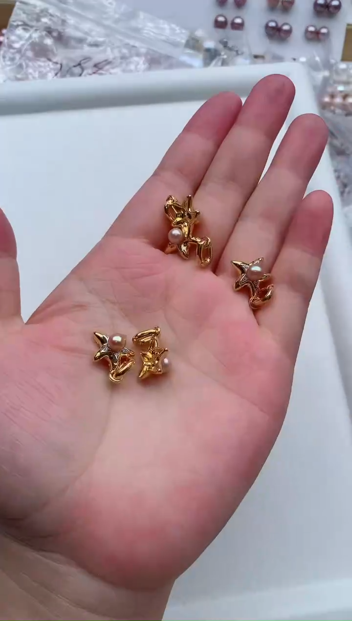 吊坠(不含链)合金淡水珍珠多样性发其一，非无暇