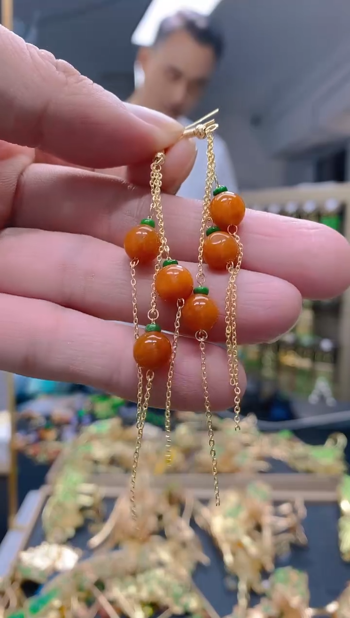 【闪购商品】翡翠耳饰合金0516翡翠耳钩