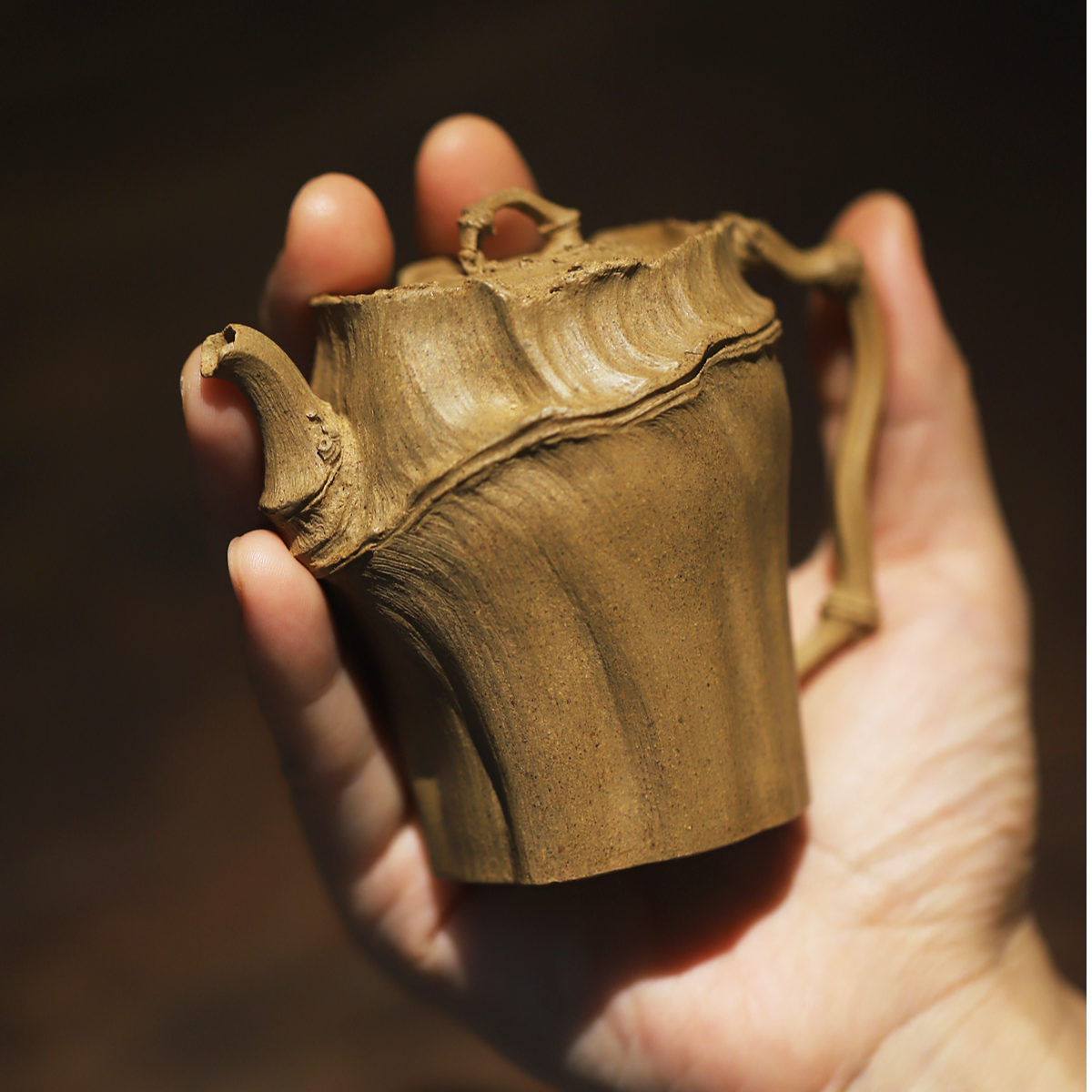 一壶江南陶瓷紫砂壶家用茶具原创高手林秀明原创沐竹壶120cc