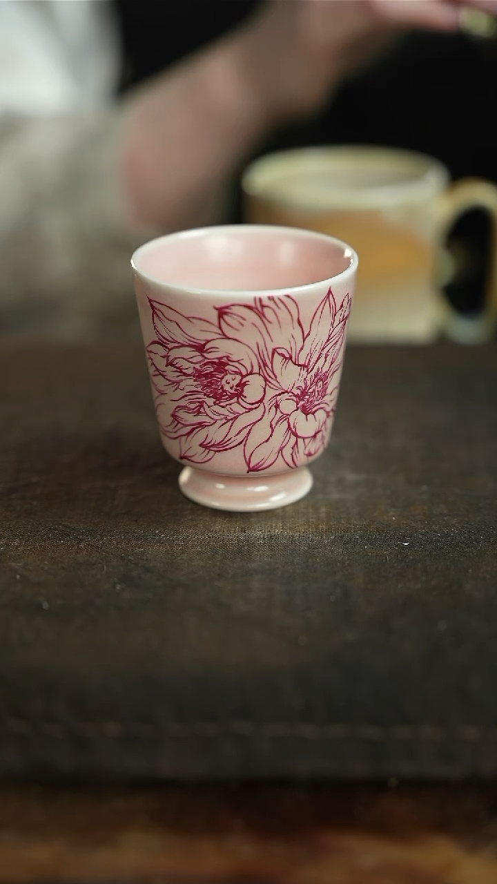 【闪购商品】杯847等烟雨陶瓷手作主人杯