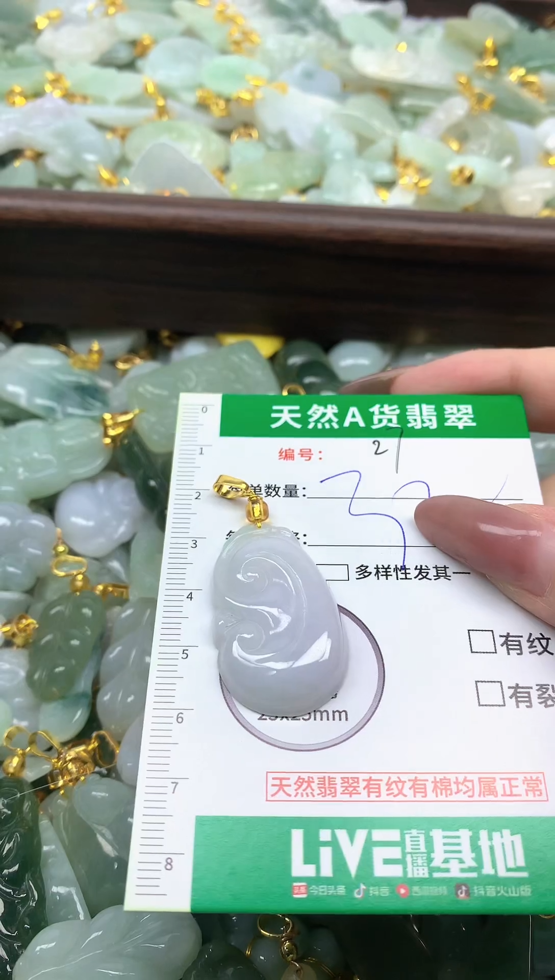 颈饰未镶嵌翡翠纯天然缅甸A货翡翠-27