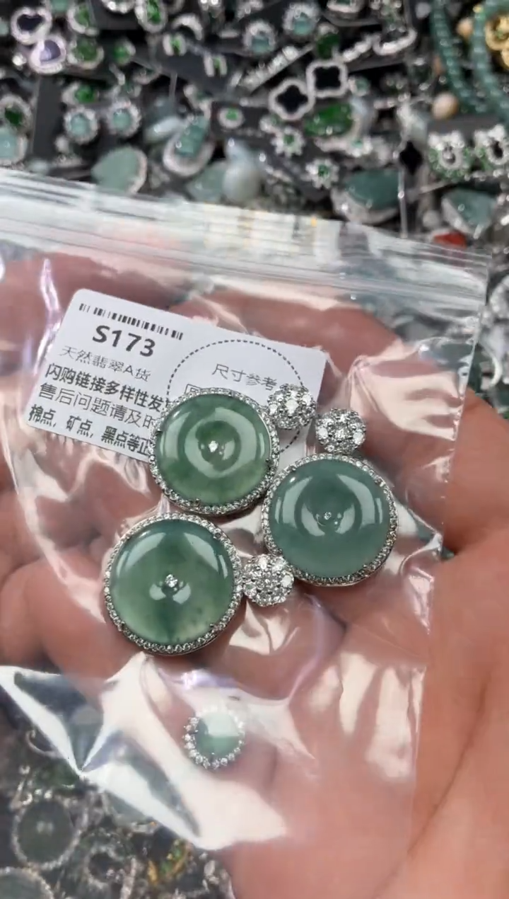 翡翠未镶嵌颈饰S173多样性发其一