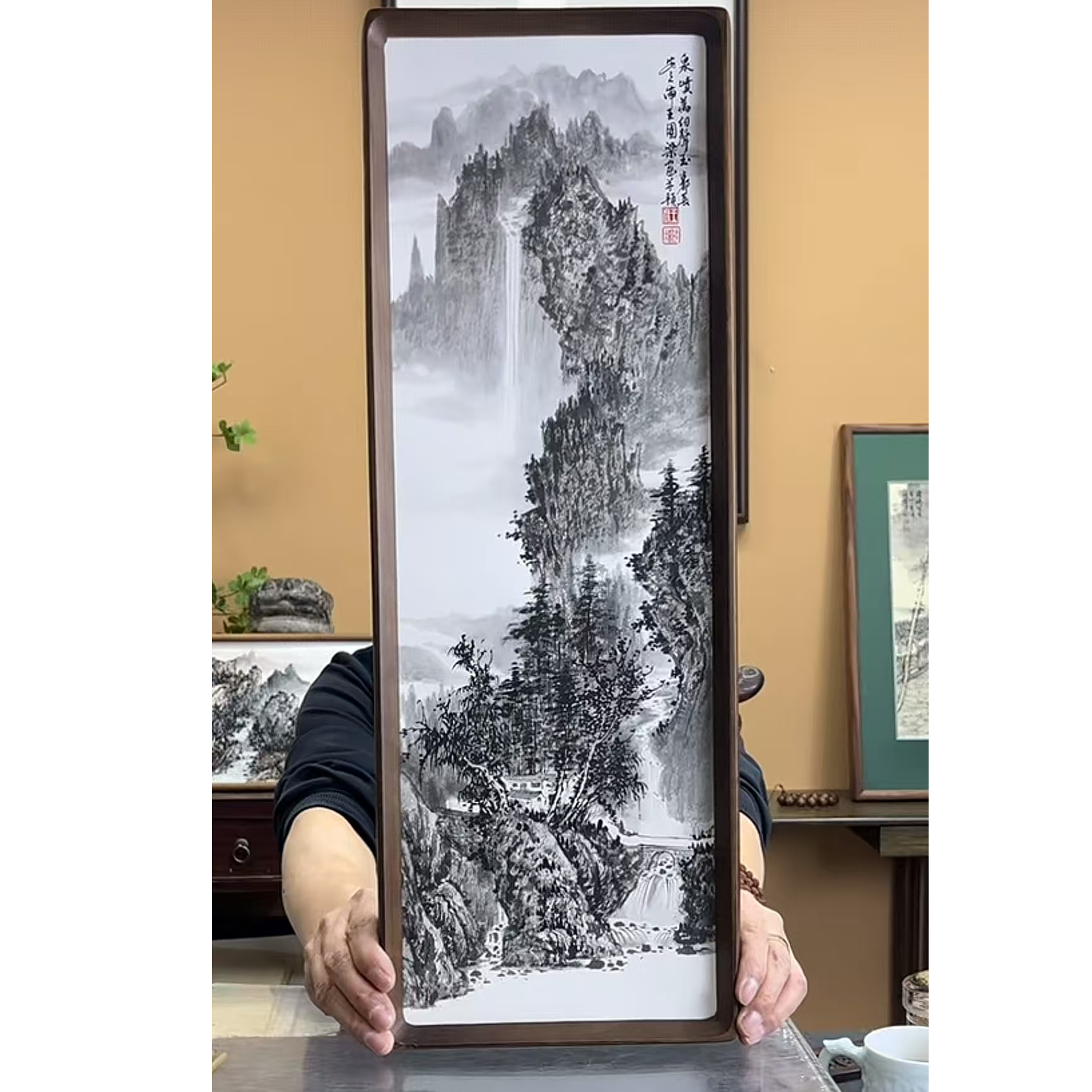《水墨山水》22×62装饰画