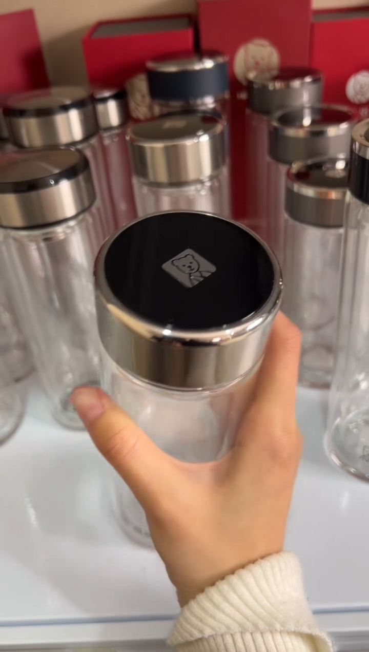 【闪购商品】双层高档365ml高硼硅茶杯