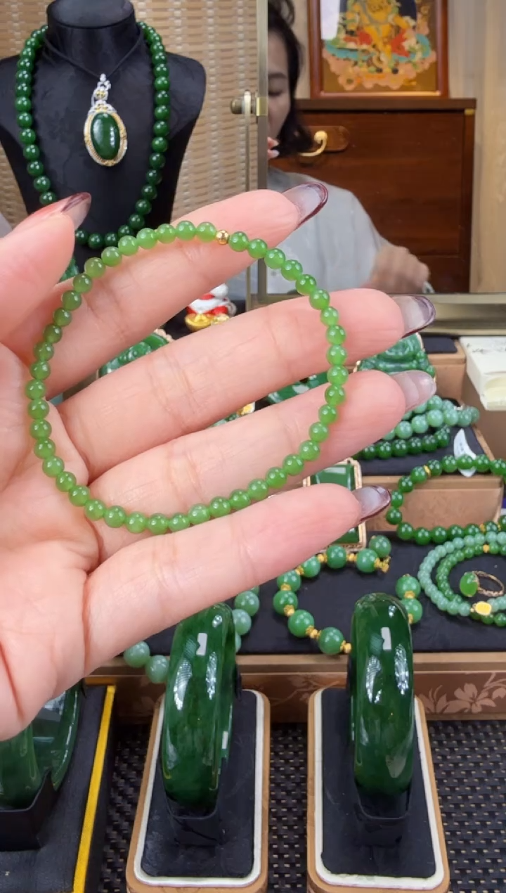 【闪购商品】和田玉（碧玉）手串未镶嵌 