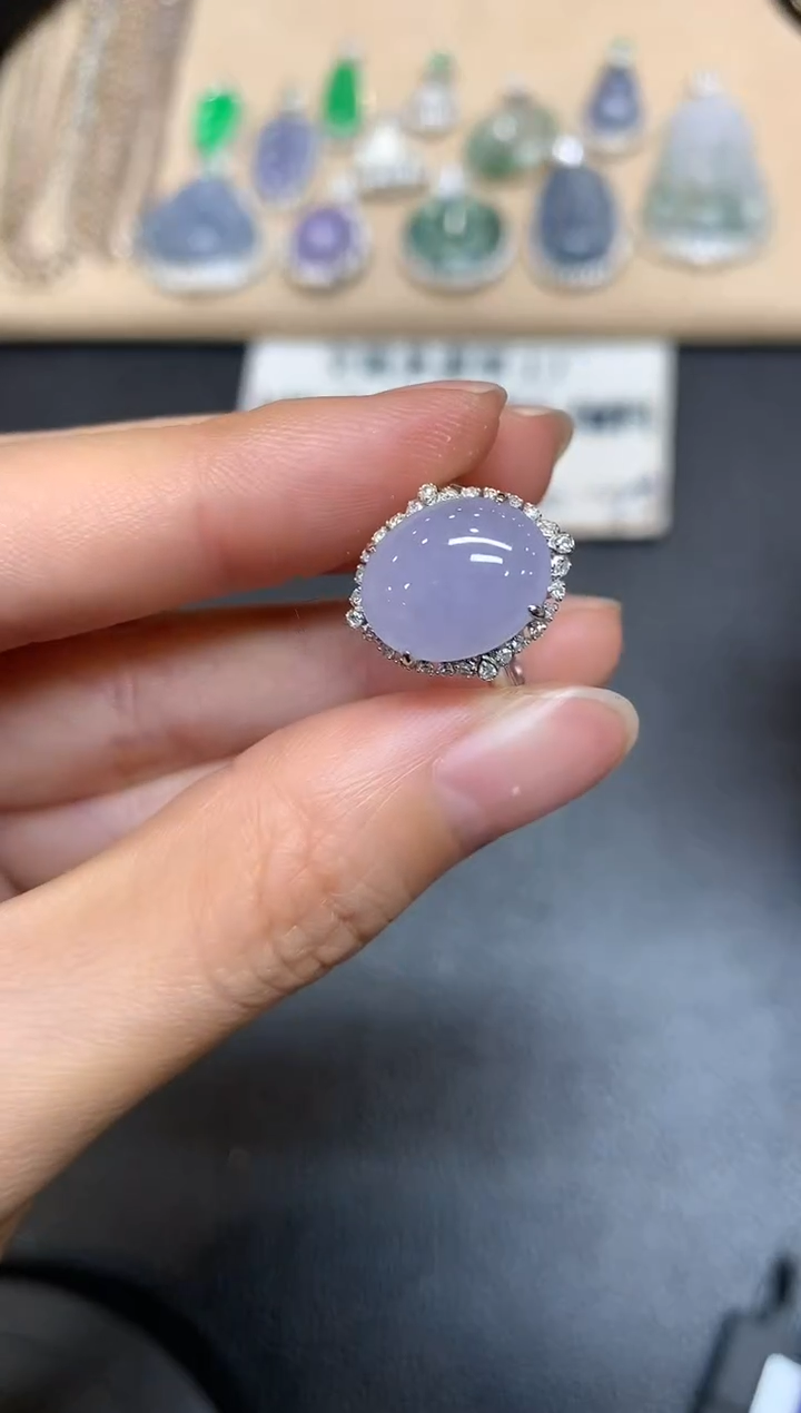 【闪购商品】翡翠戒指18K金镶嵌【无服务费