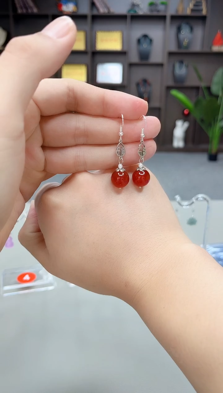 未镶嵌耳饰玛瑙/玉髓230000