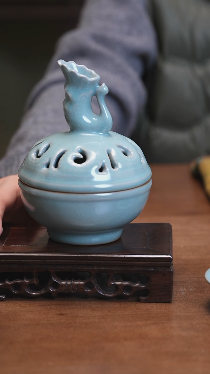 【闪购商品】Y宝丰宋官窑原产地汝瓷香炉