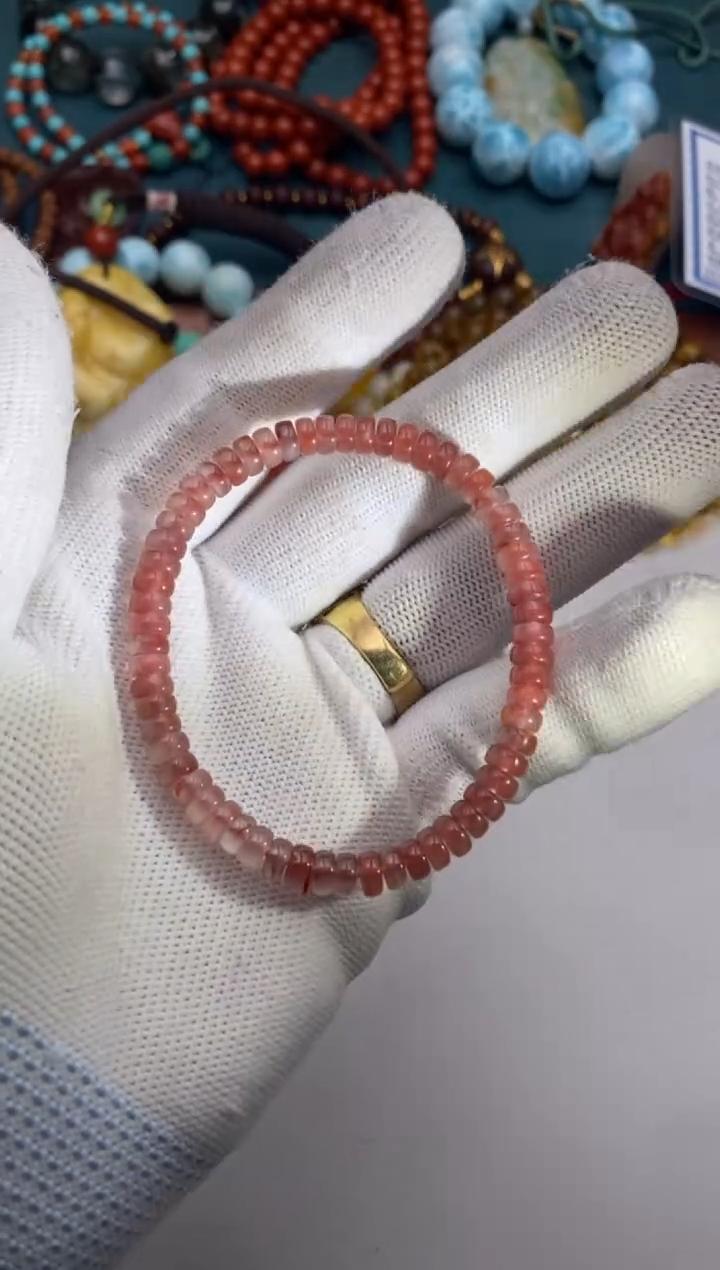 【闪购商品】南红玛瑙手串未镶嵌南红药片手串