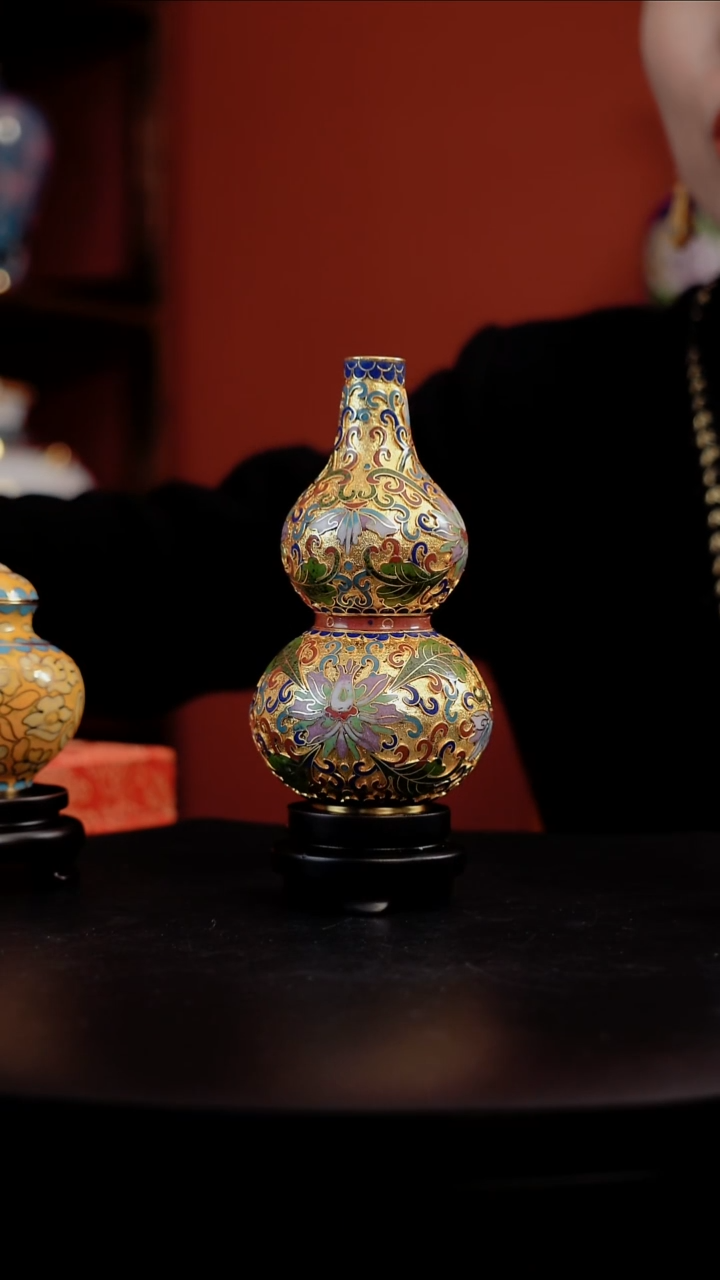 非遗珐琅 景泰蓝 葫芦 铜胎掐丝珐琅 纯手工
