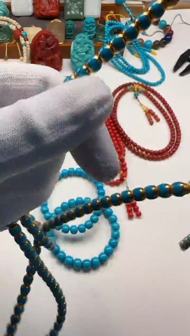 未镶嵌绿松石手串手串笑*～手串手串