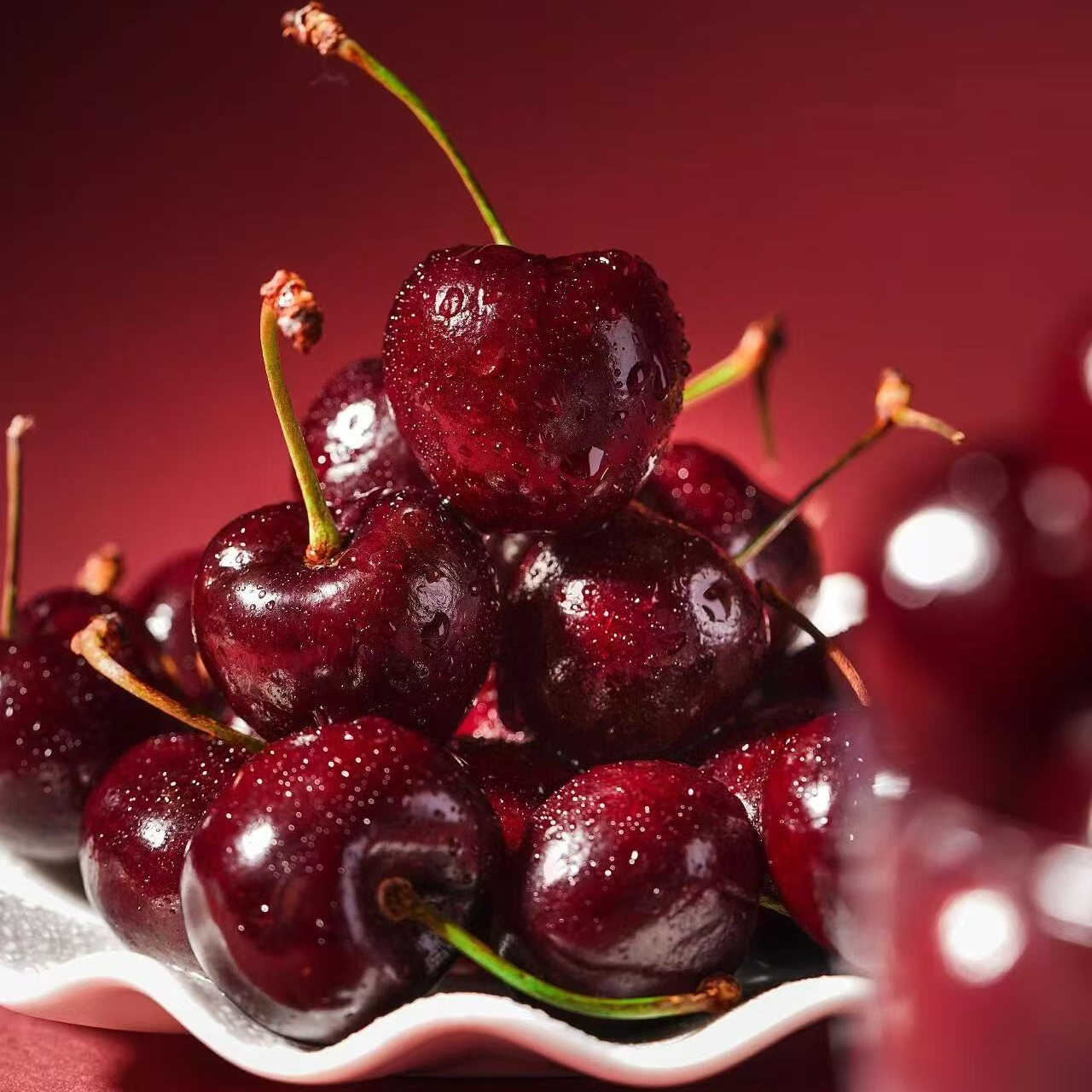 （空运车厘子）智利桑提娜车厘子4J 两斤-五斤新鲜进口鲜果附果卡桑提娜智利