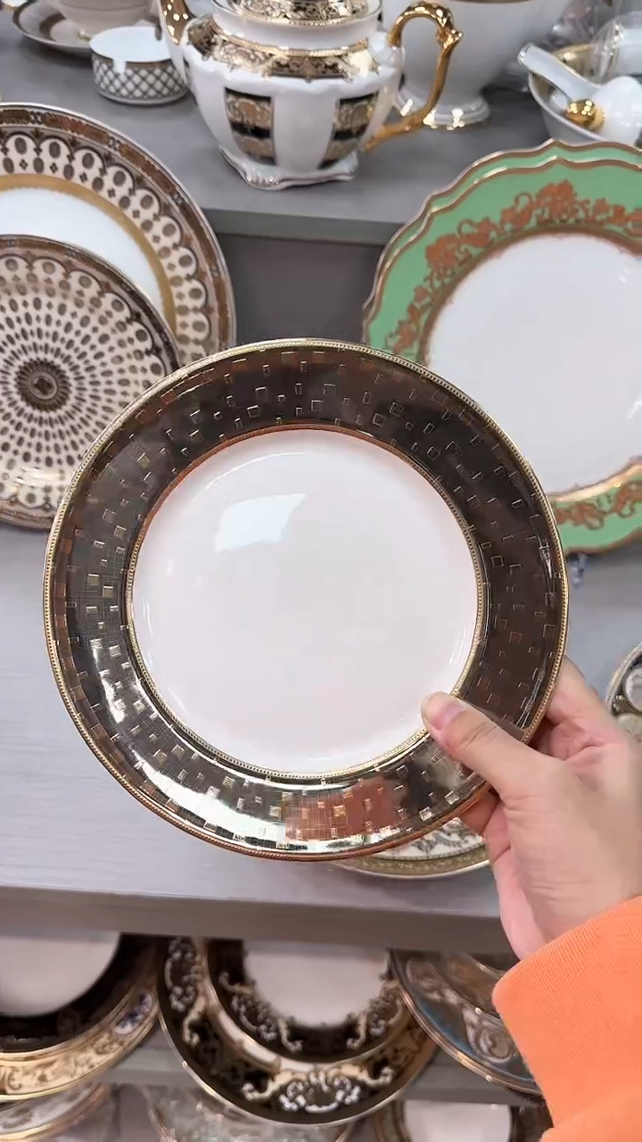 【闪购商品】瓷片8寸平盘  福利价  福利价