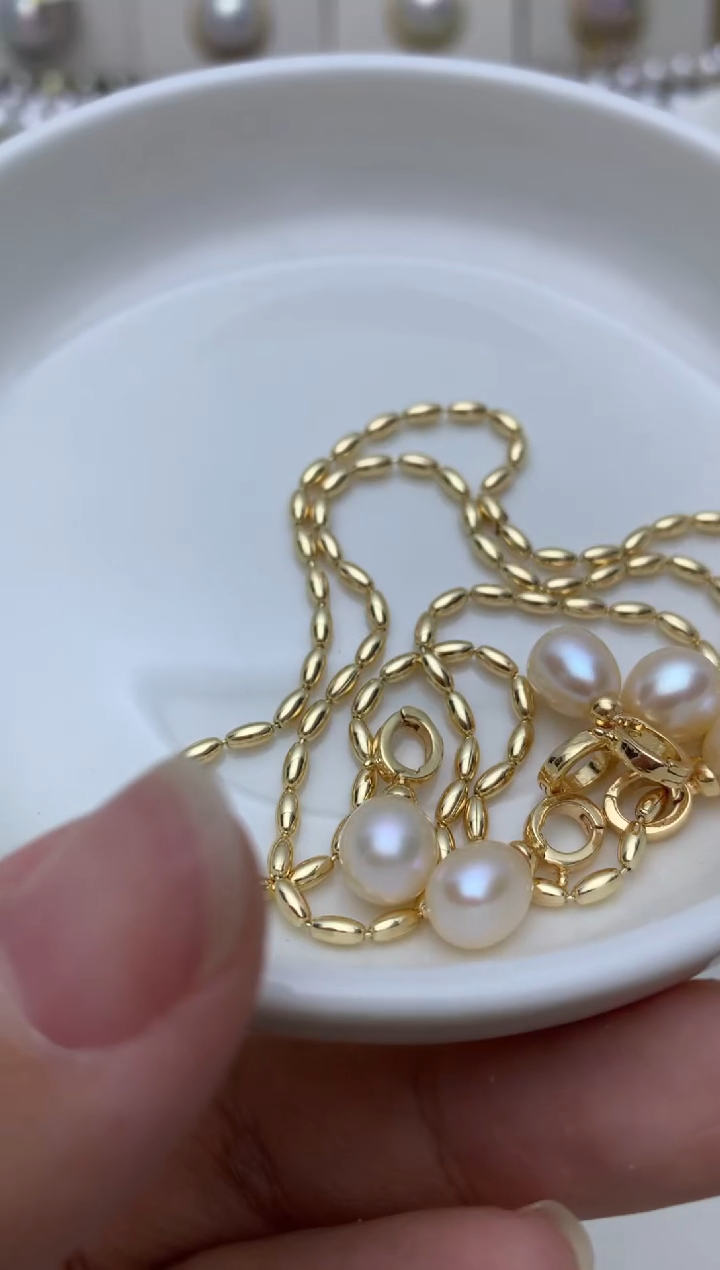 项链未镶嵌淡水珍珠q17 多样性发其一