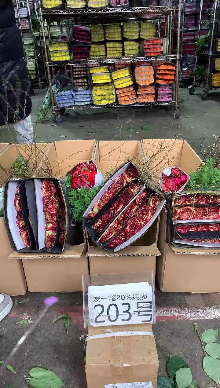 203号♥中通含20%耗损发一箱鲜花