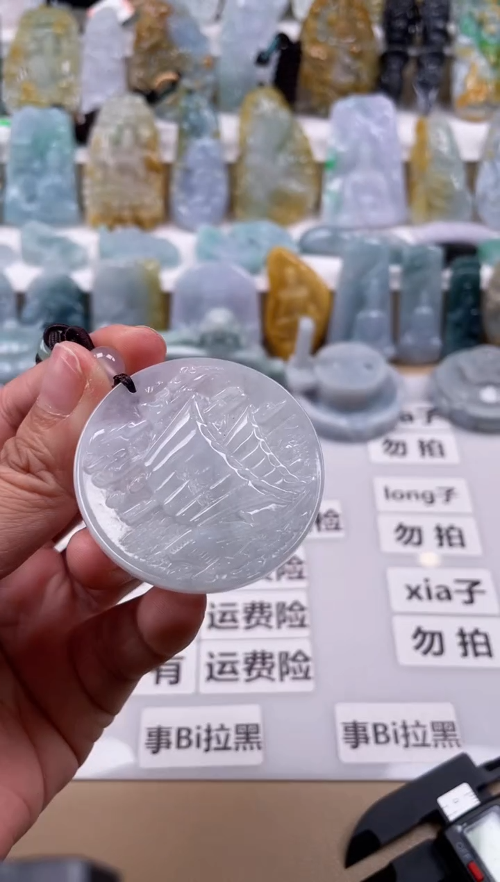 【闪购商品】翡翠颈饰未镶嵌天然缅甸A货翡翠多样性发一221