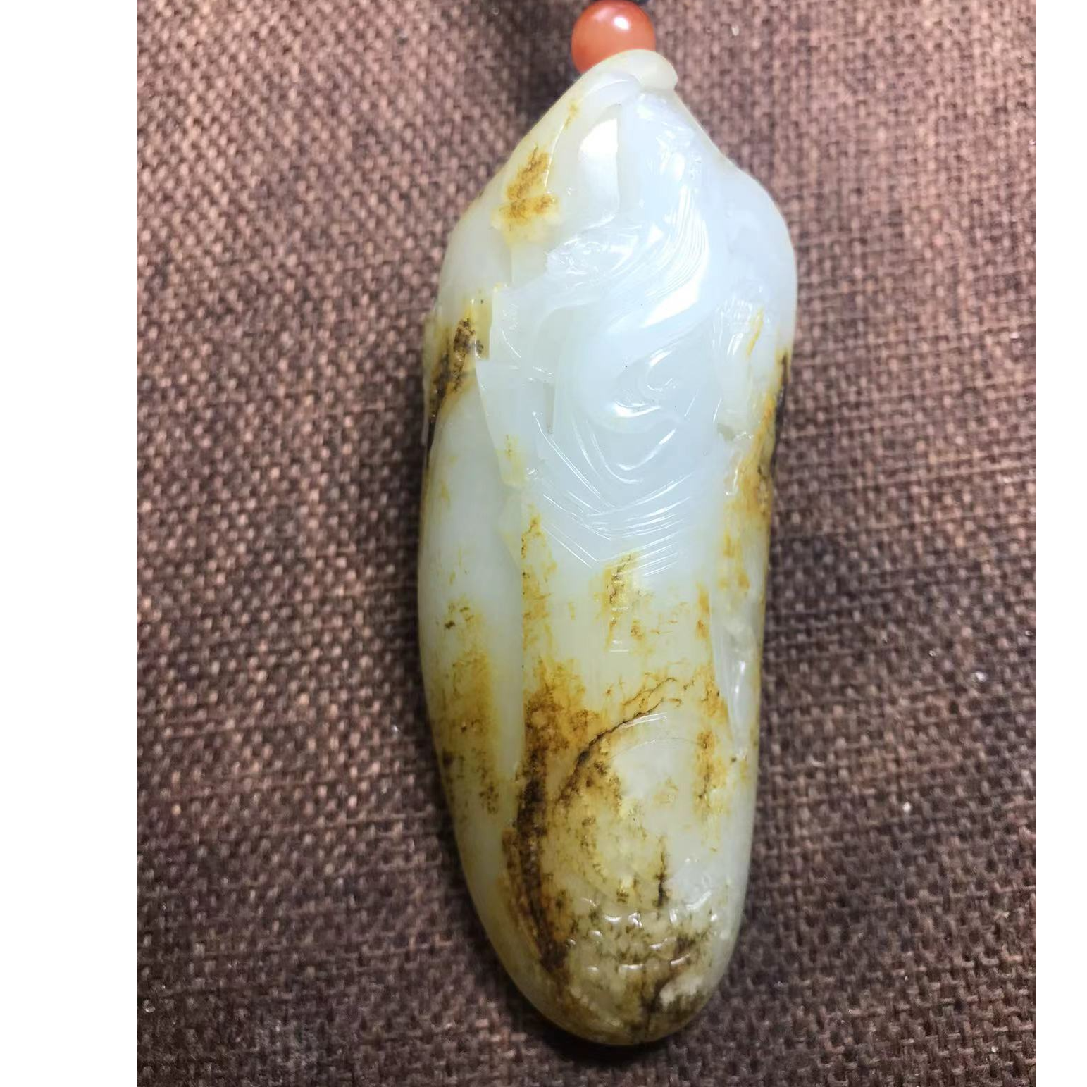 新疆和田玉精品手把件关公未镶嵌