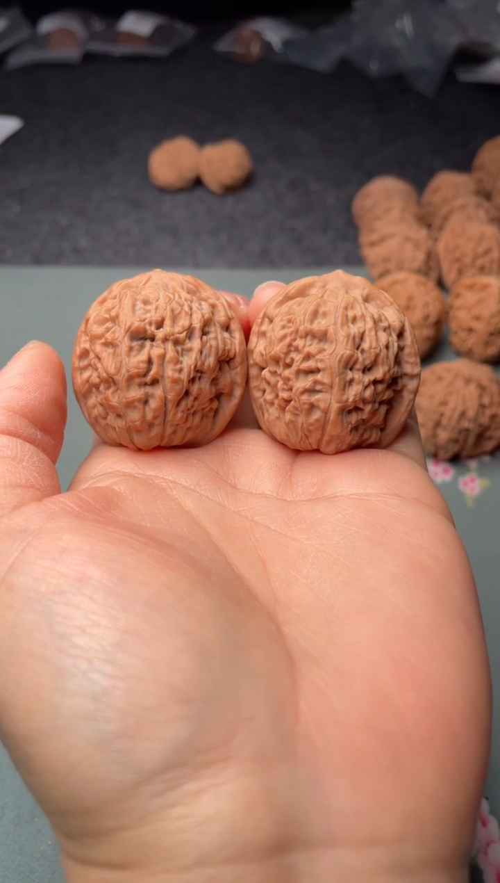 把件文玩核桃w345  莲花 37尺