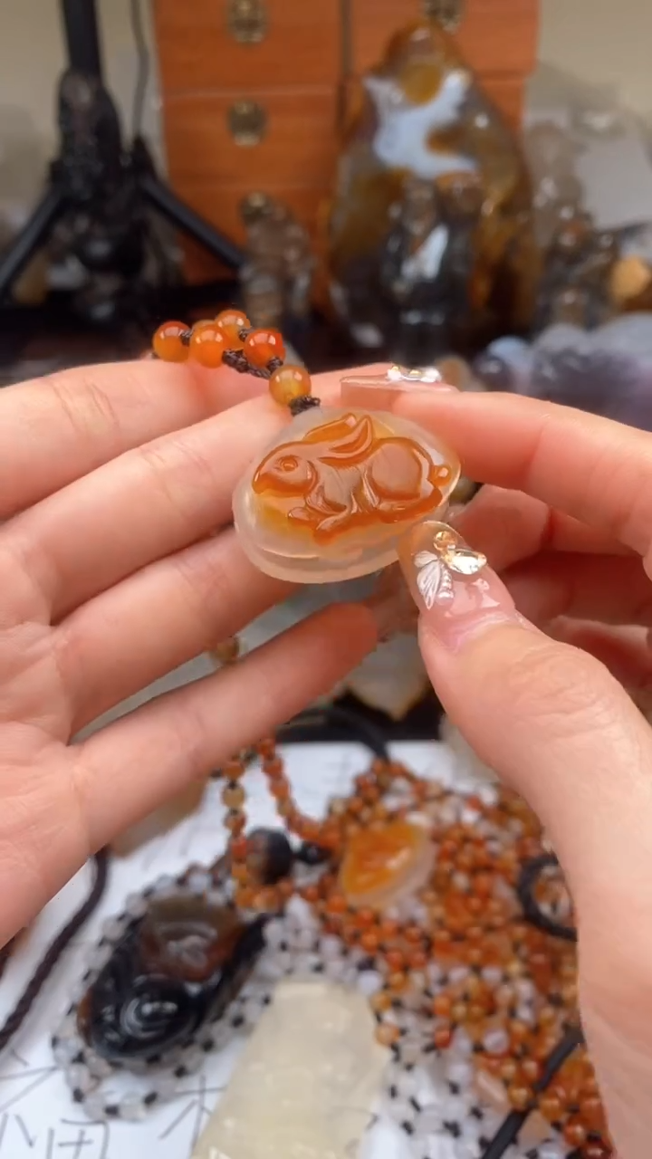 【闪购商品】玛瑙/玉髓颈饰未镶嵌AA